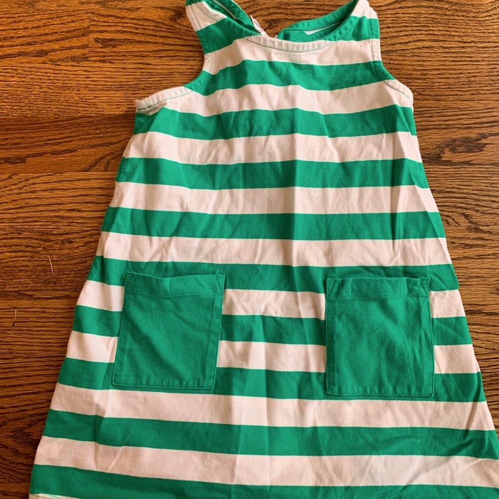 Hanna andersson striped sleeveless dress 3t